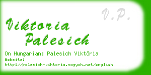 viktoria palesich business card