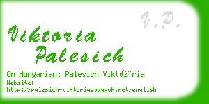 viktoria palesich business card